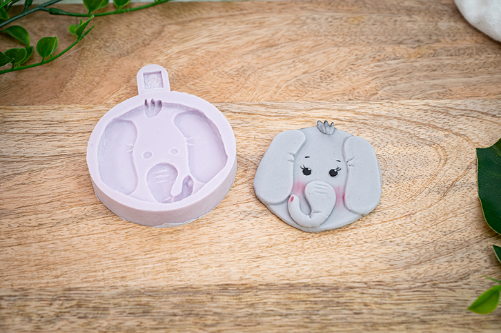 Elephant - Safari Faces Silicone Mould