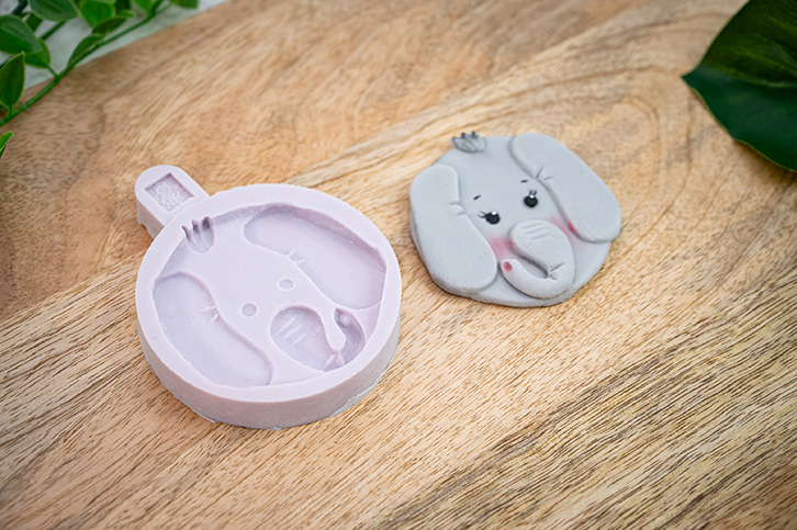 Elephant - Safari Faces Silicone Mould