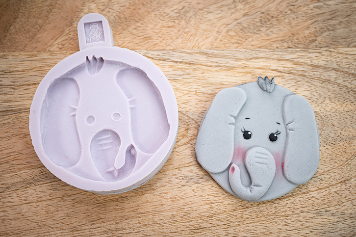 Elephant - Safari Faces Silicone Mould