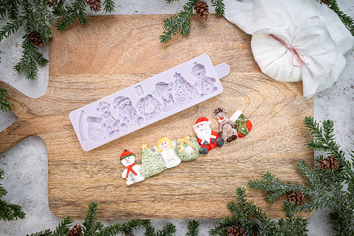 Christmas Border Silicone Mould