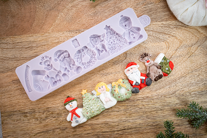 Christmas Border Silicone Mould
