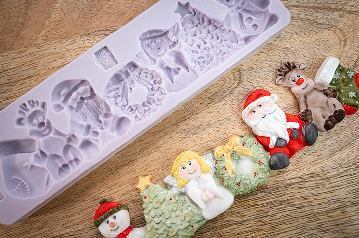 Christmas Border Silicone Mould
