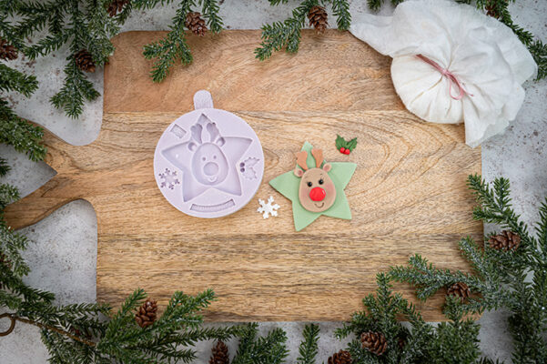 Star Reindeer Silicone Mould Star Reindeer Silicone Mould