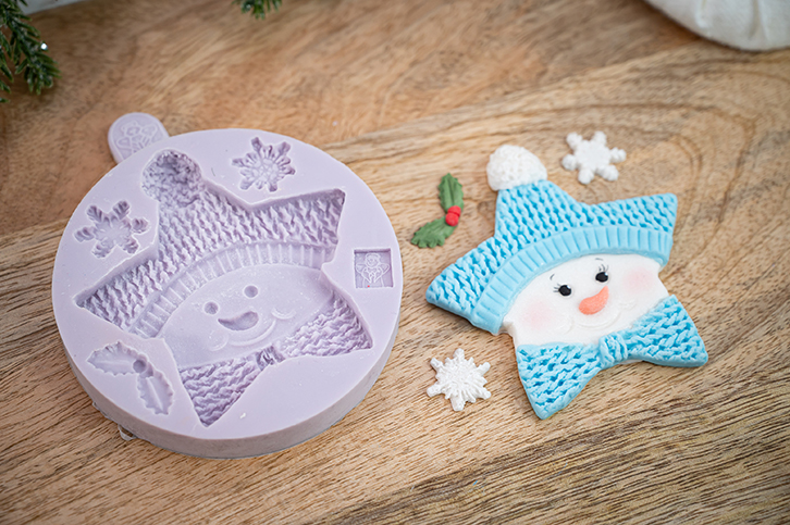 Star Snowman Silicone Mould