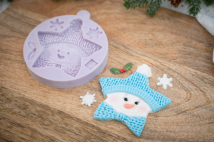 Star Snowman Silicone Mould