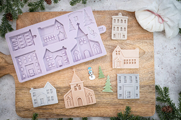 Winter Village Silicone Mould
