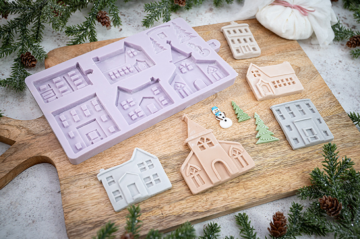 Winter Village Silicone Mould