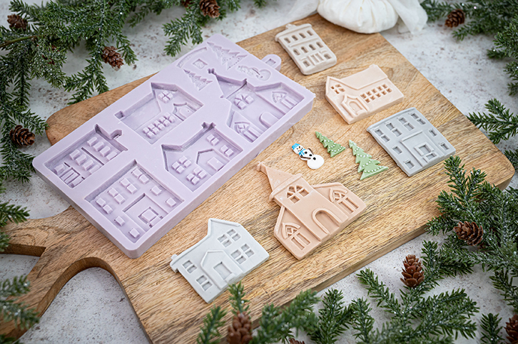 Winter Village Silicone Mould
