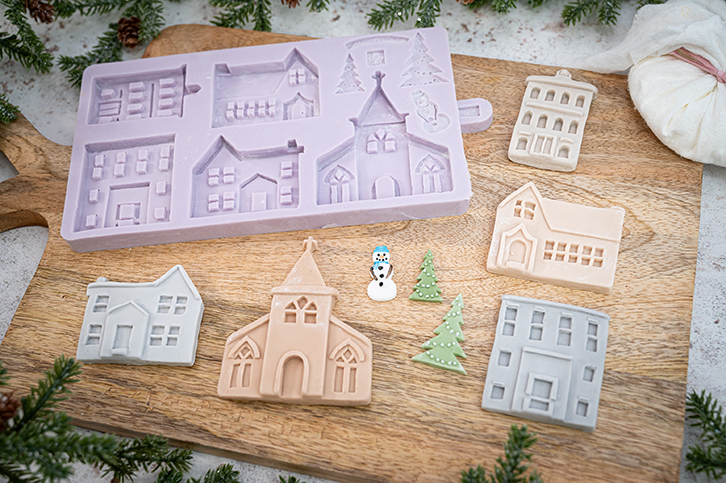 Winter Village Silicone Mould