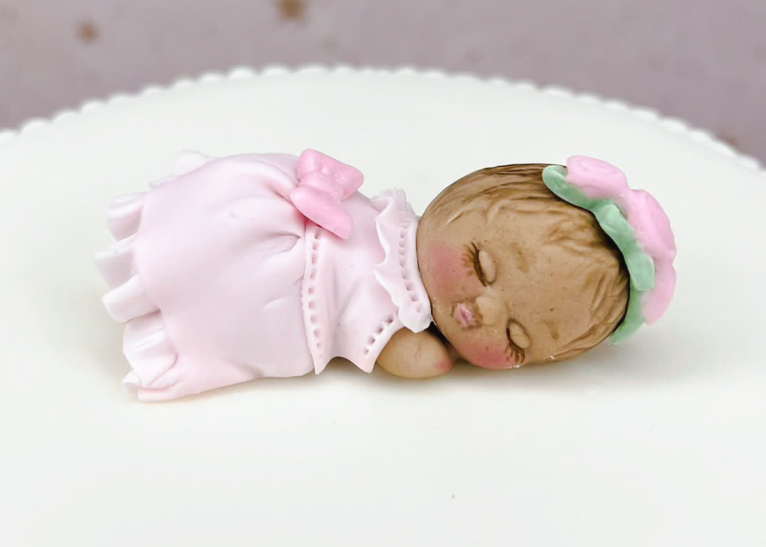 3D Sleeping Baby Mould - Undressed Silicone Mould