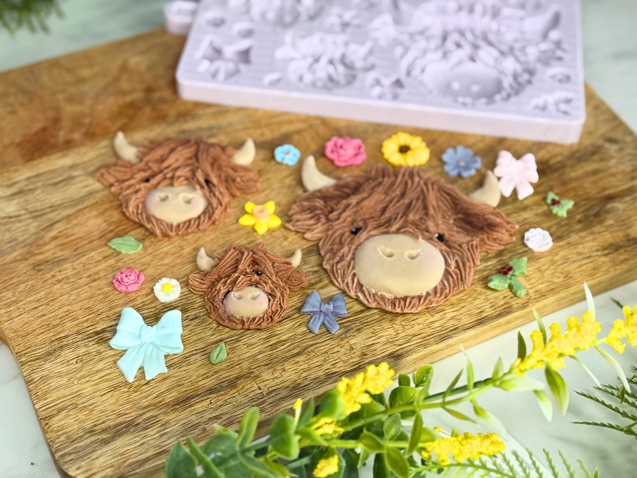 Highland Cow Silicone Mould