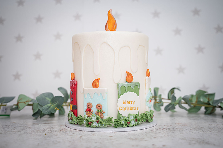 Christmas Candles Silicone Mould