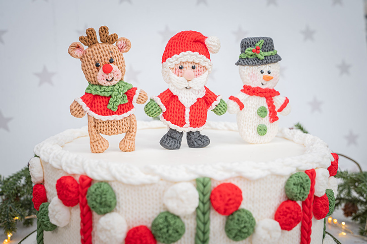 Knitted Christmas Silicone Mould