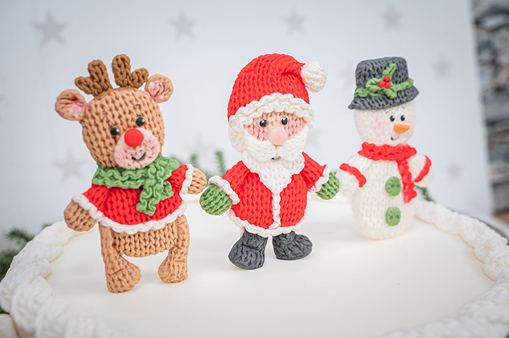 Knitted Christmas Silicone Mould
