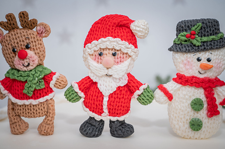 Knitted Christmas Silicone Mould
