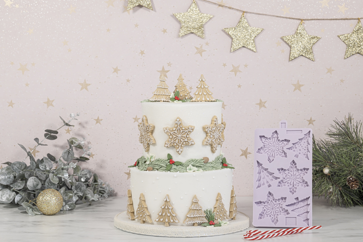 Snowflakes & Christmas Trees Mould