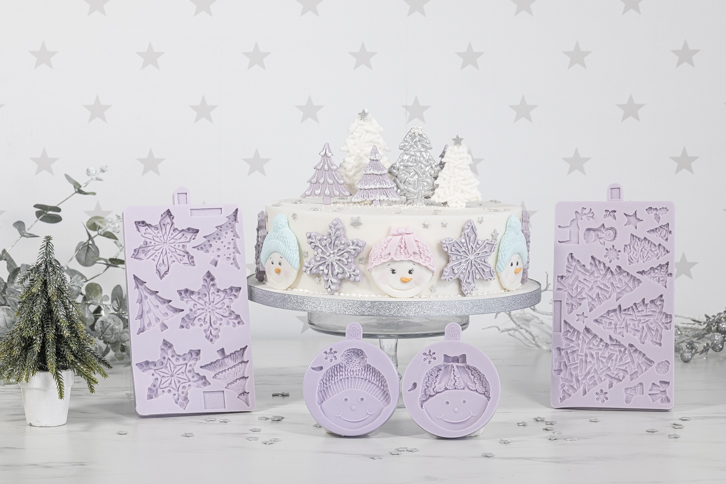 Snowflakes & Christmas Trees Mould