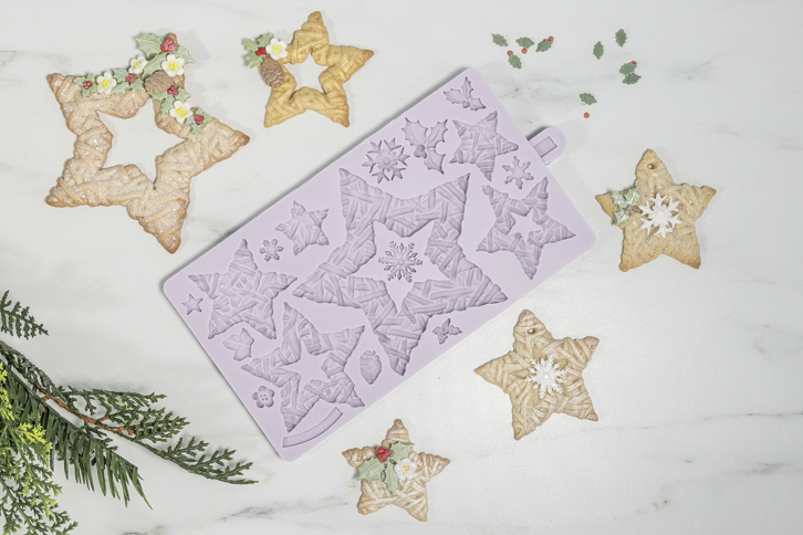 Wicker Stars Silicone Mould