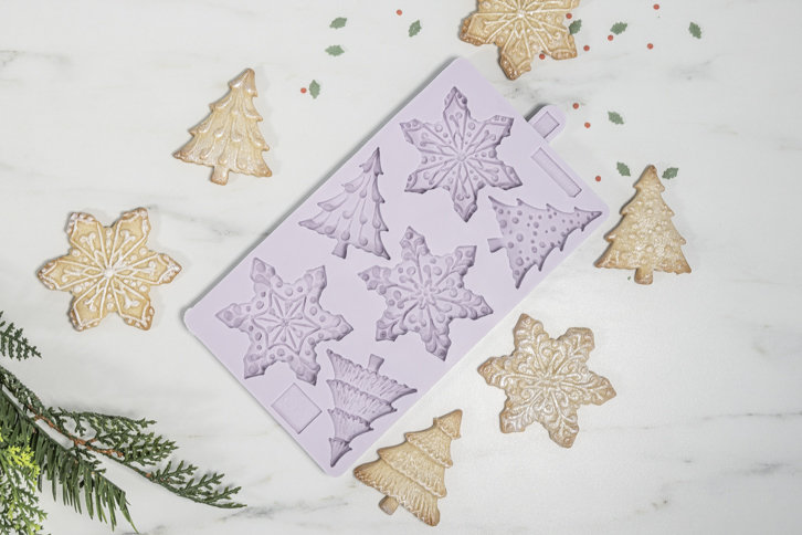 Snowflakes & Christmas Trees Mould