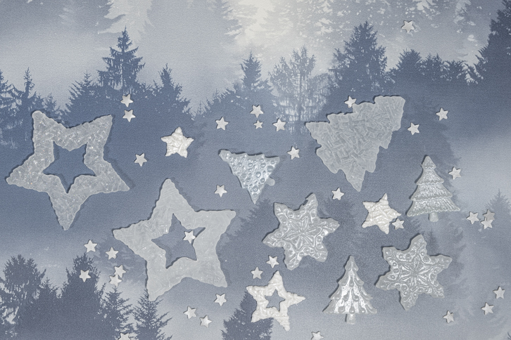 Snowflakes & Christmas Trees Mould