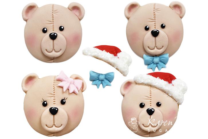 Cupcake Top - Teddy Face Mould