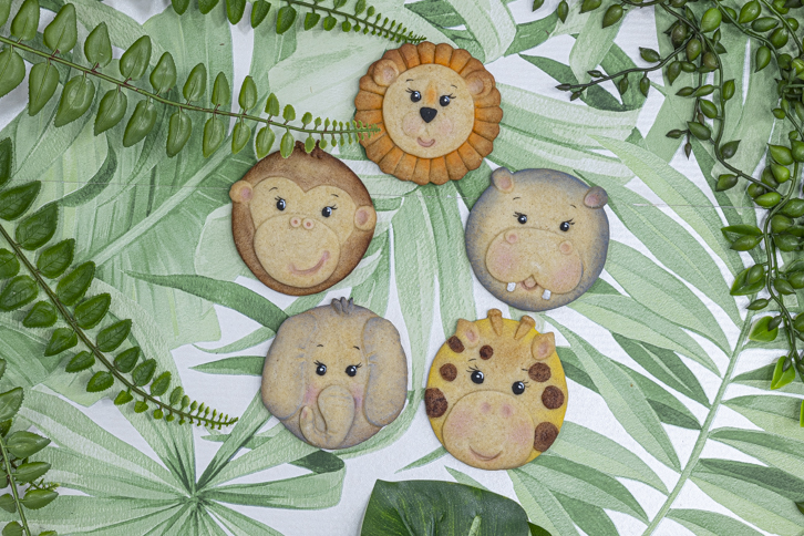 Safari Animal Faces - FULL SET